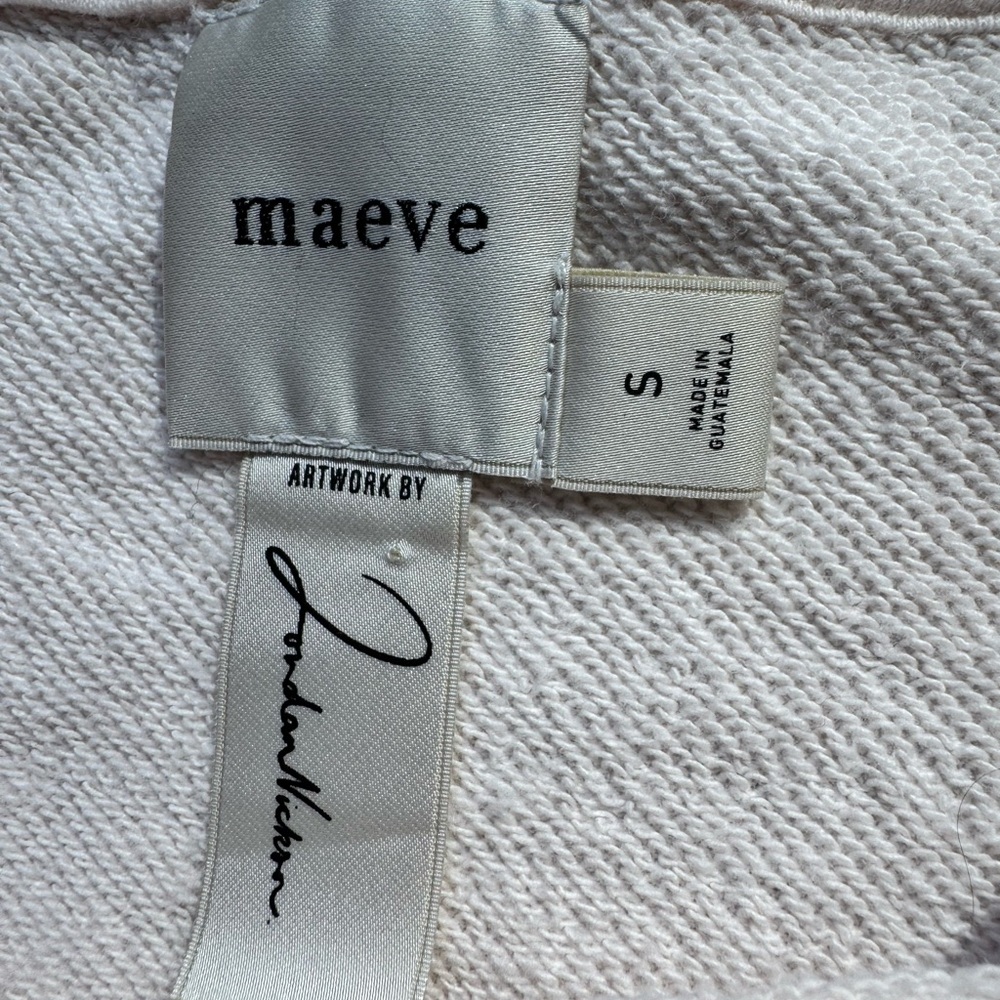 Maeve x Jordan Nickson Art Cheers Multicolor Graphic Sweatshirt - Picture 4 of 6